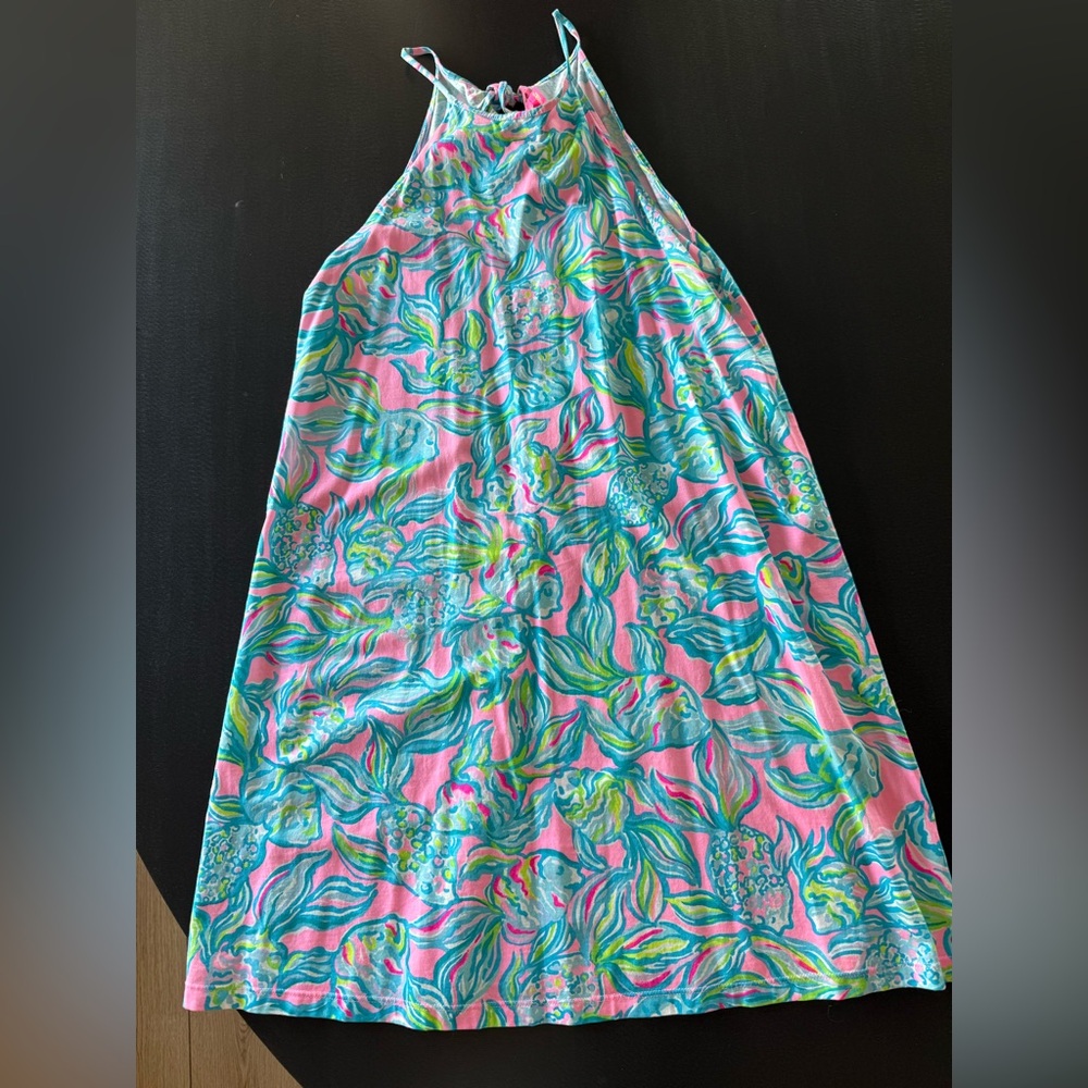 Lilly Pulitzer Pink and Blue Floral Dress